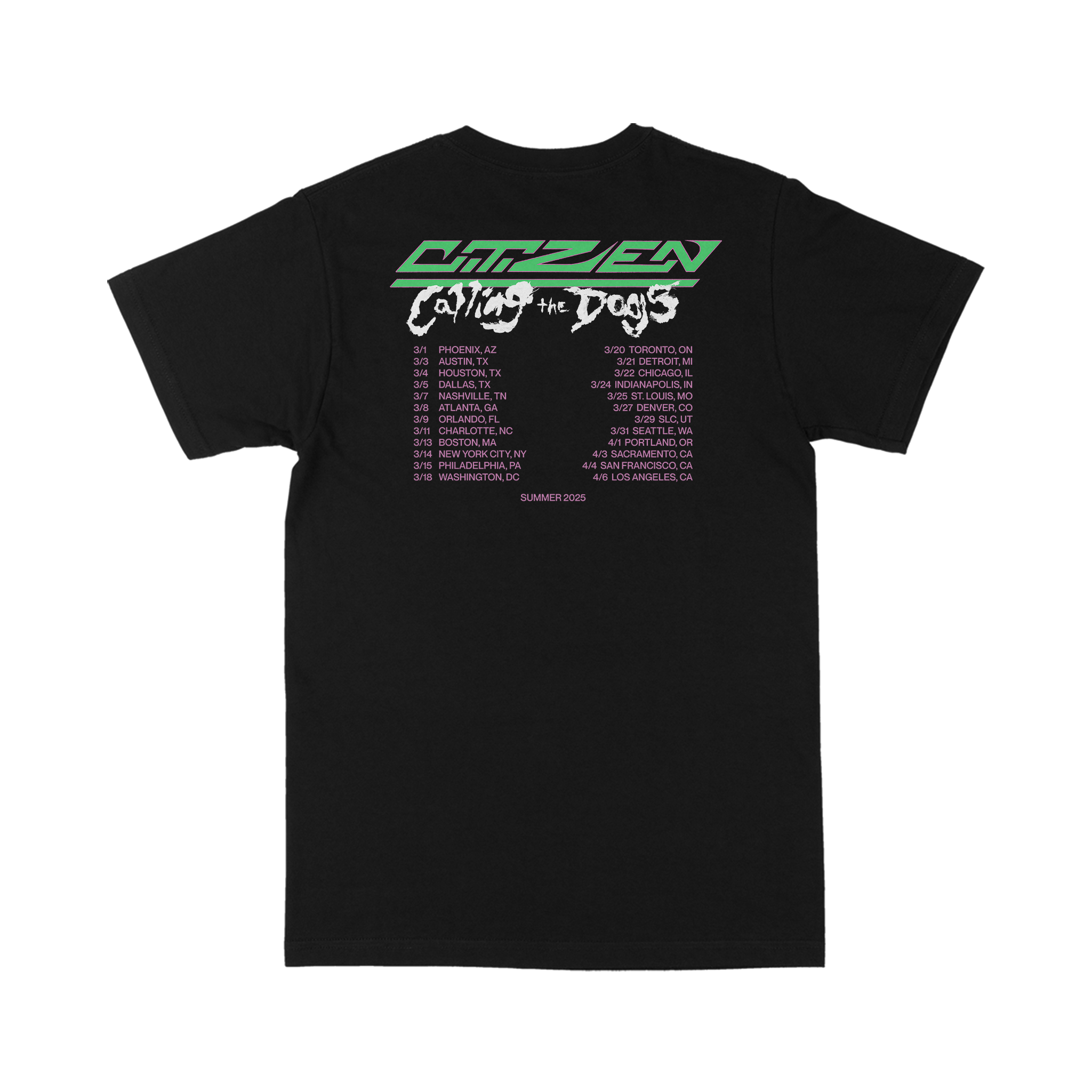 Frame 2025 Tour T-Shirt – Citizen