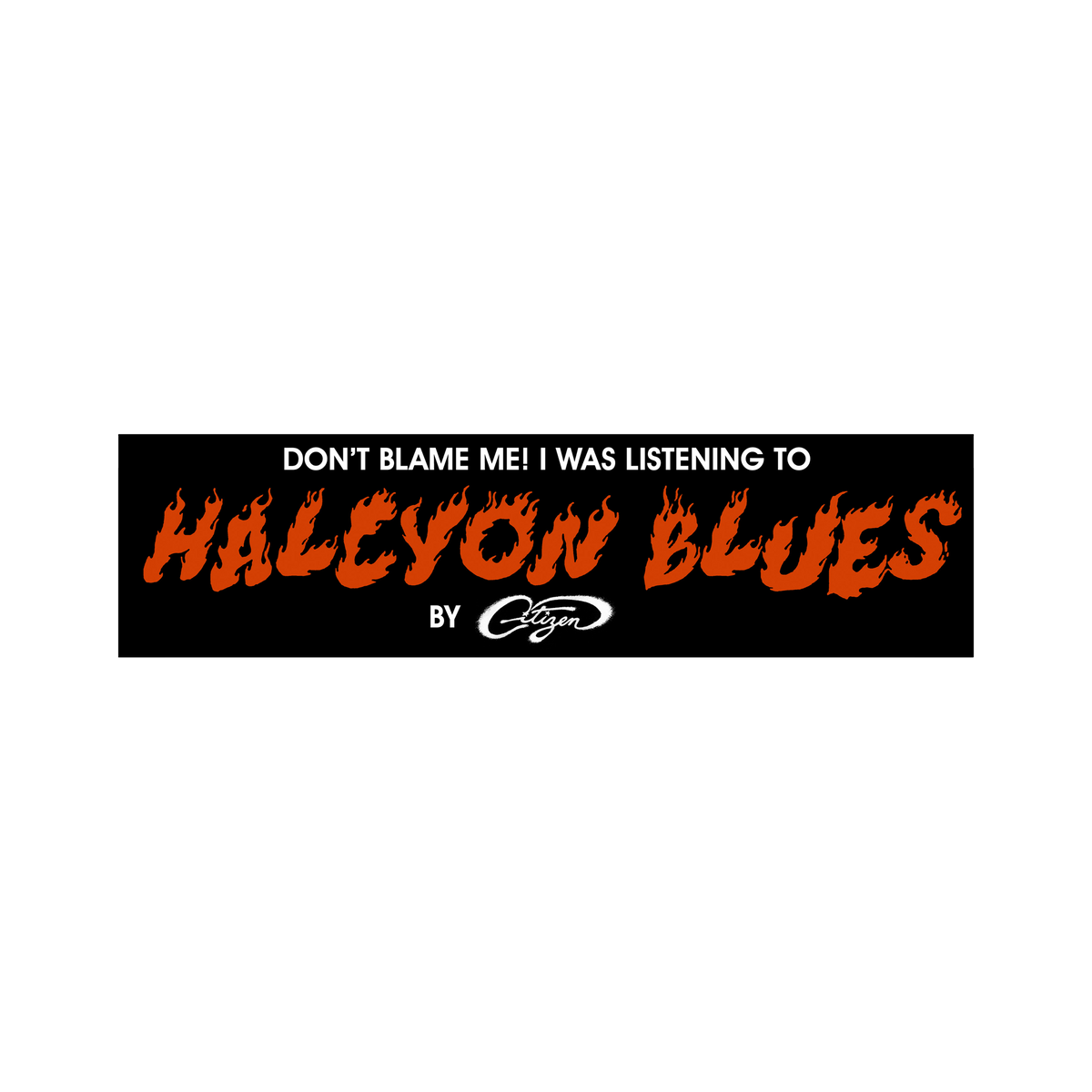 Listening to Halcyon Blues Bumper Sticker