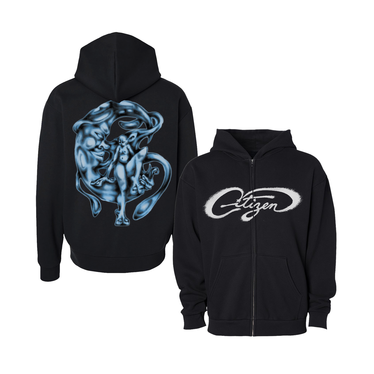 Moon Zip Up Hoodie